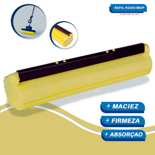 Refil Rodo Magico Mop Ultilidade Casa Limpa Esfregao Esponja Macia