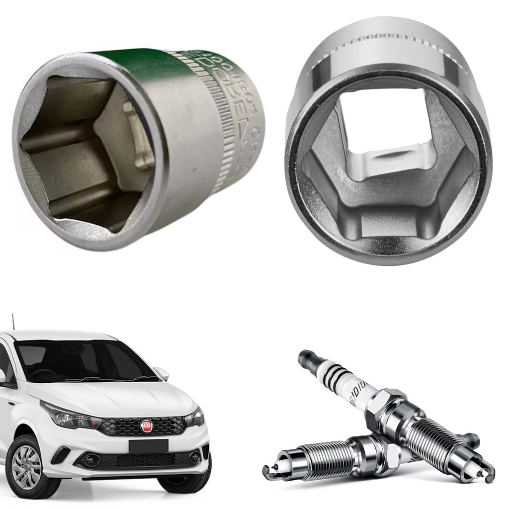 Soquete Sextavado 16mm Vela De Ignição P/ Linha Automotiva
