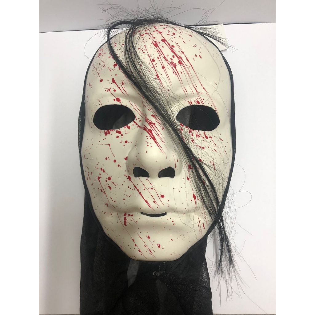 Máscara Assassina com Capuz Halloween Fantasia Carnaval