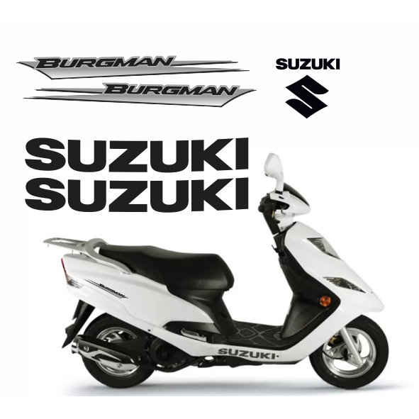 Kit Adesivos Moto Suzuki Burgman 2005 A 2009