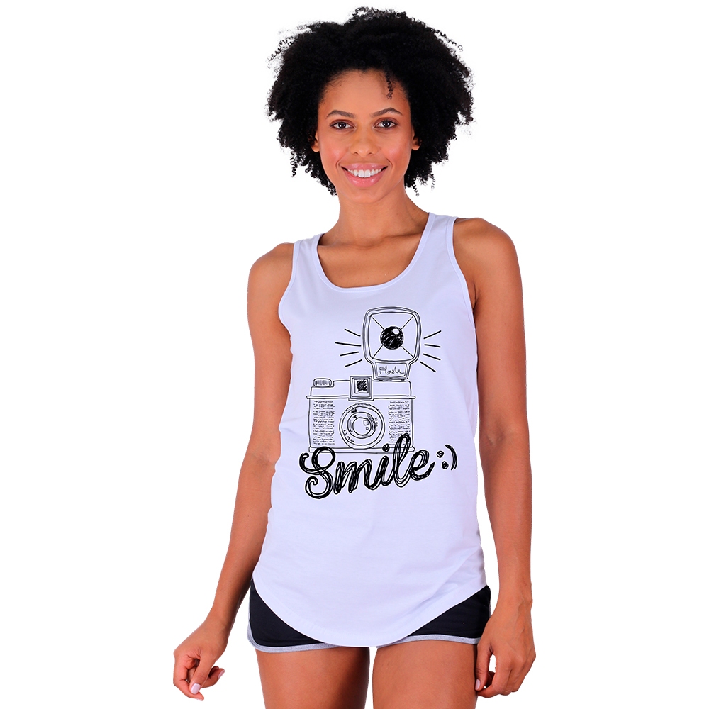Regata Longline Feminina MXD Conceito Treino Adventure Selfie Dogs Believe In Yourself