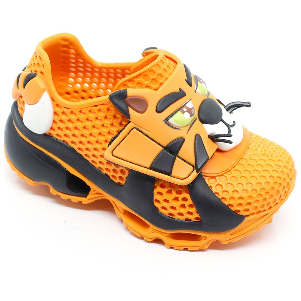 Tênis Esportivo Infantil Menino Tigre Leão Confortável Escolar Presente Antiderrapante - Baby & Kids Fashion