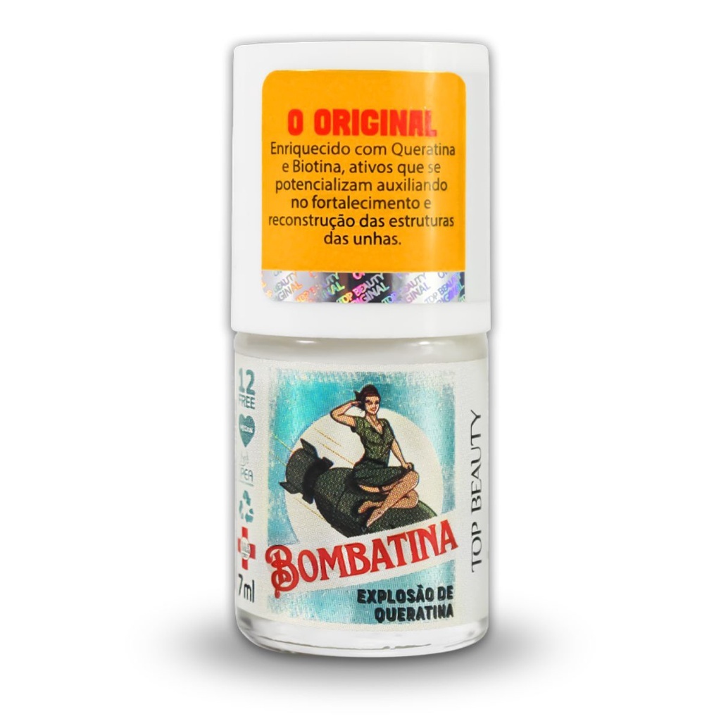 Base Tratamento Bombatina Explosão de Queratina 12 FREE Top Beauty 7mL