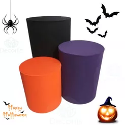 Capa para Cilindro Trio Bruxa Hallowen Decoração de Festa