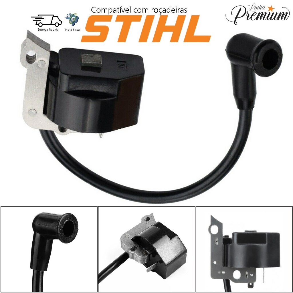 Módulo Bobina Ignição Roçadeira Stihl FS55/ FS80 / FS85 / FR85 / FS120 / FS130 / FS200 / FR220