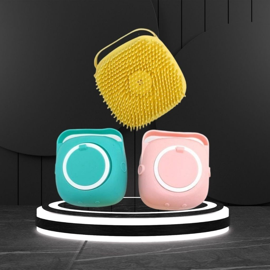 Escova de silicone para banho soft pet com Dispenser Shampoo em Oferta na Shopee