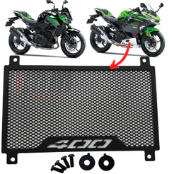 Protetor de Radiador Ninja 400 Z400 Grade de Proteçao Kawasaki ZX4R Z 400 2018 a 2024