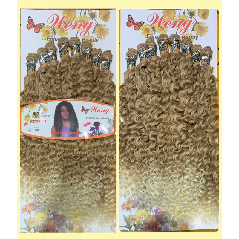 Cabelo Cacheado Orgânico / Loiro28t613 > 8 telas 300g - (modelo:Brazuca)