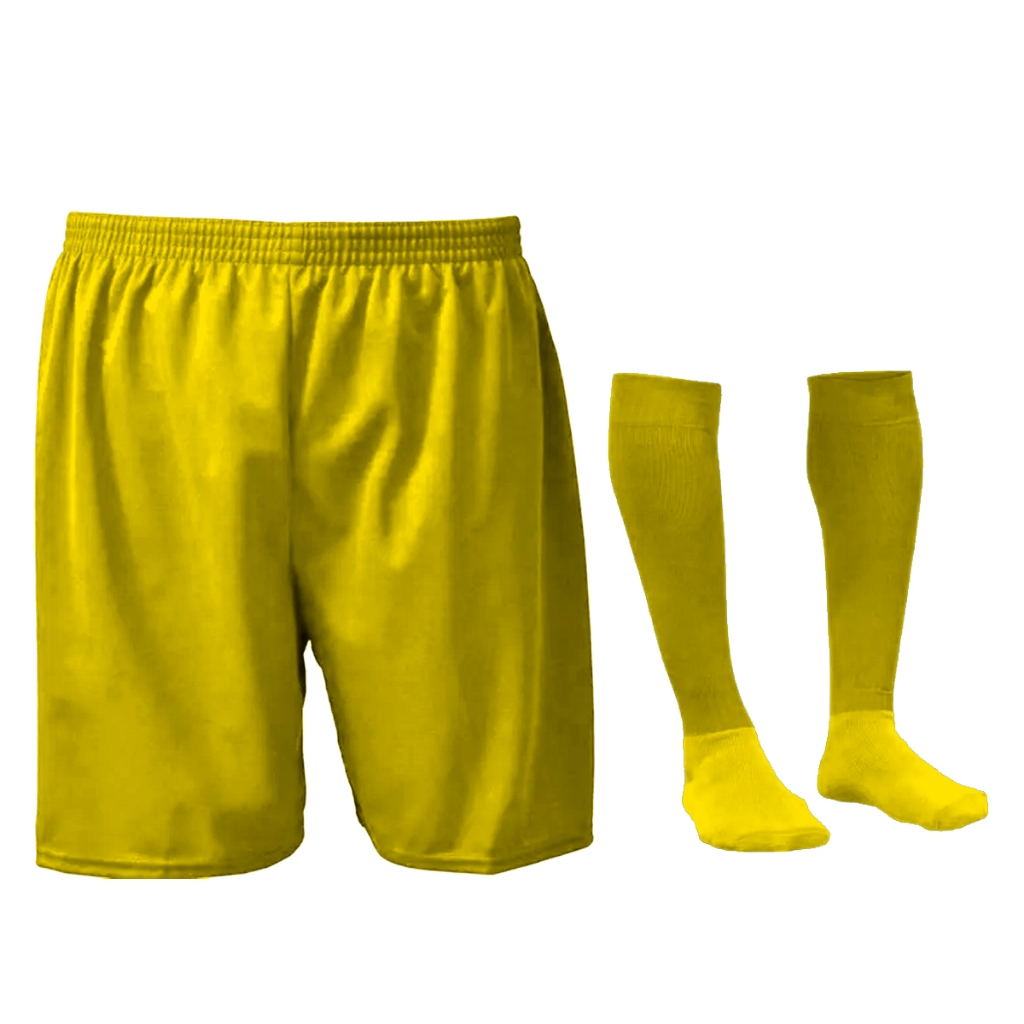 Kit 15 Calção Shorts Infantil e Adulto  + 15 Meião Infantil e Adulto Futebol, Voley, Handebol e Atividades Esportivas