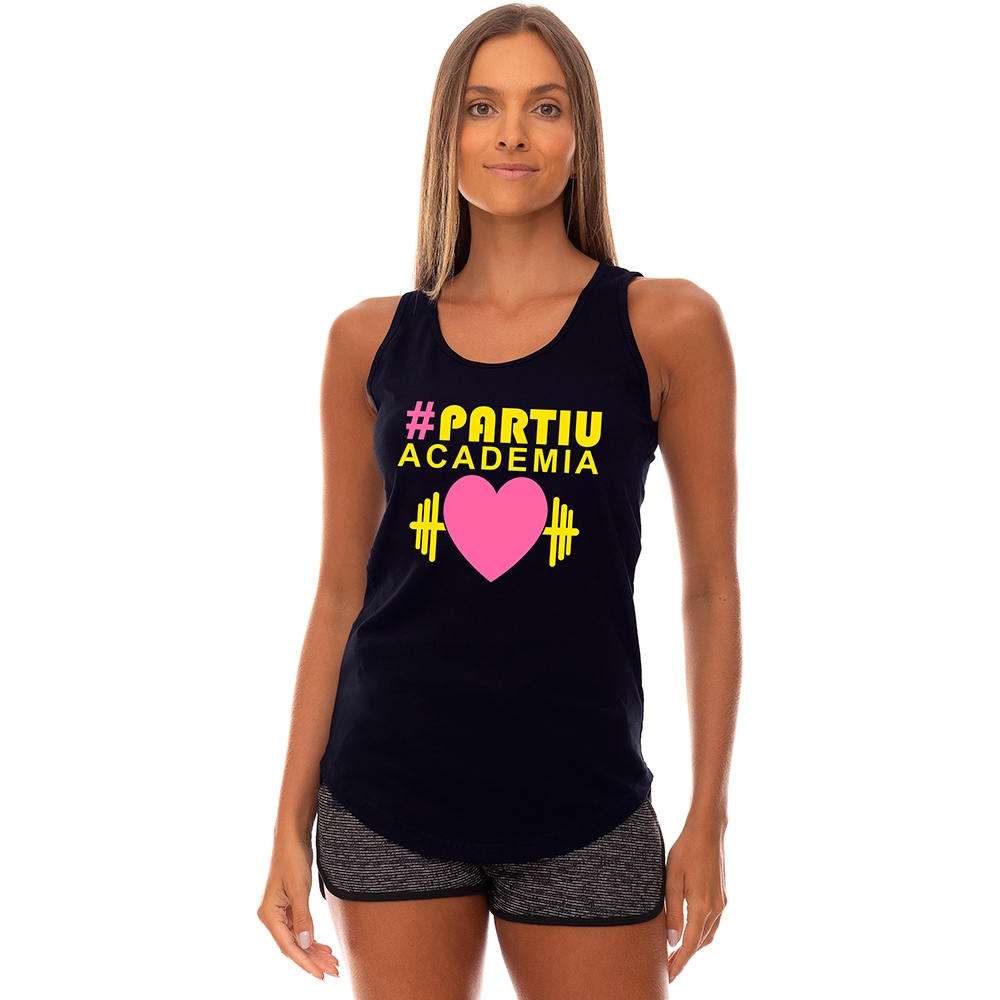 Regata Longline Feminina MXD Conceito Treino Enjoy Your Life Love Travel #Pariu Academia