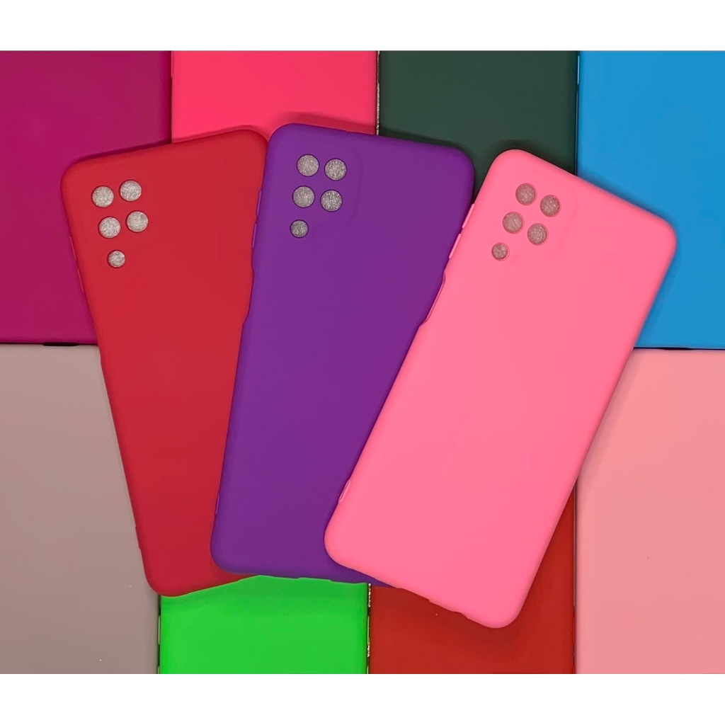 Kit capa  + pelicula 3D Samsung Galaxy A12 / M12  Ou apenas capinha Silicone Aveludada em Oferta na Shopee