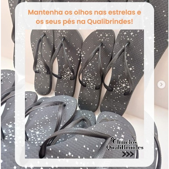 Kit 15 pares Chinelos Pretos - Casamento - Aniversario - Formatura - Eventos no geral