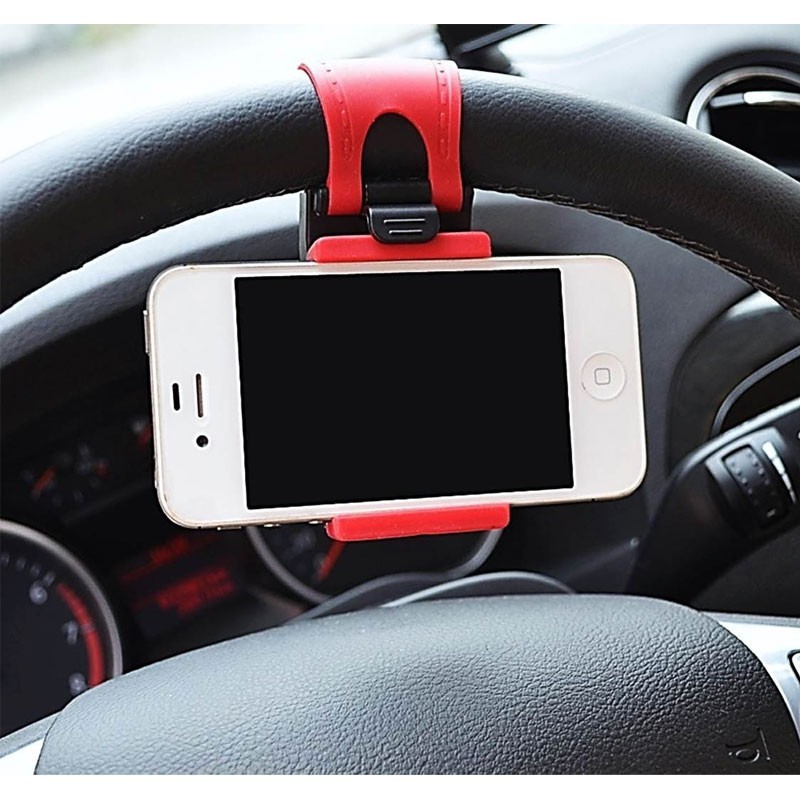 Suporte Veicular De Volante Celular Smartphone Iphone Gps - DES80064
