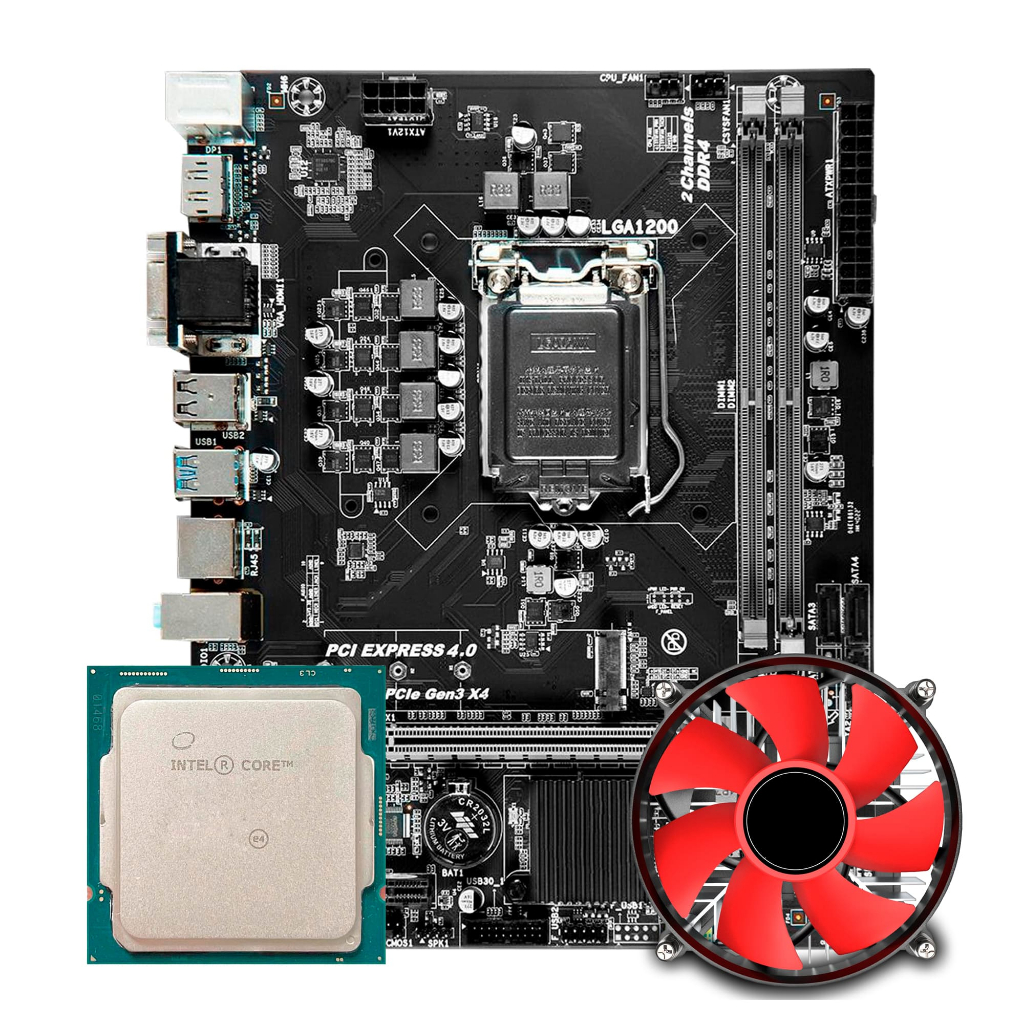 Placa Mãe Storm-z H510 / Processador I7 10700f/ Cooler / VGA GT210