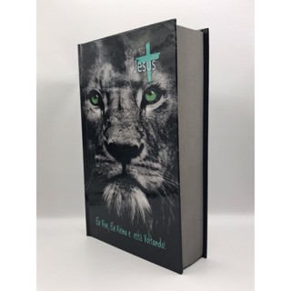 Bíblia Sagrada Tamanho Grande Com Harpa  Sem índice Leão Cinza em Oferta na Shopee