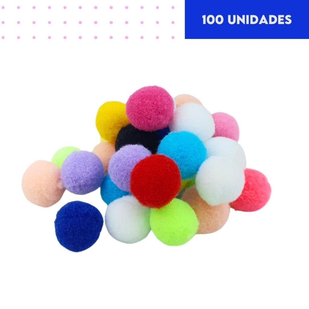 Pompom Mix 14mm - Com 100 Unidades - UMK