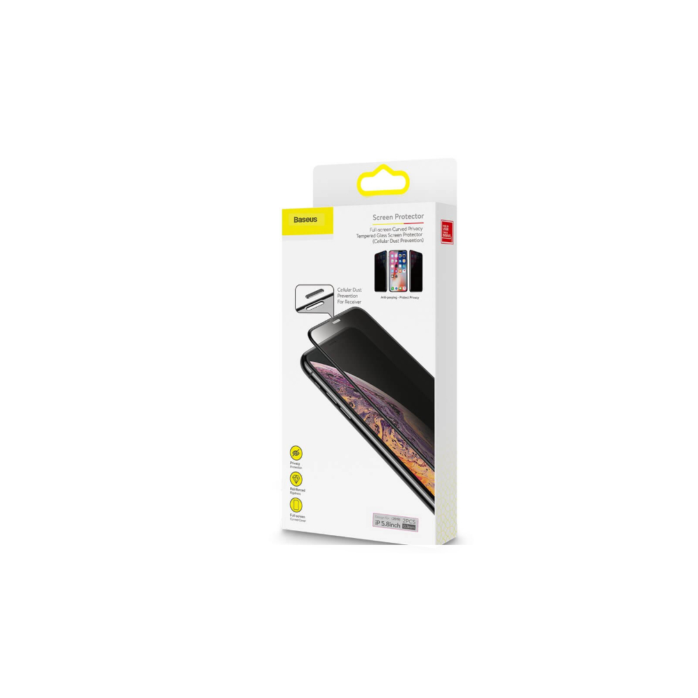 Pelicula 3d Privacidade Ip11 Pro/x/xs 5.8 Black 2unid Baseus