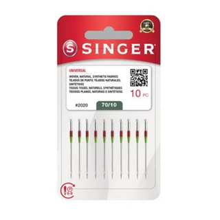 Agulha Singer Universal 2020 Para Tecidos De Algodão - Blister C/ 10un em Oferta na Shopee