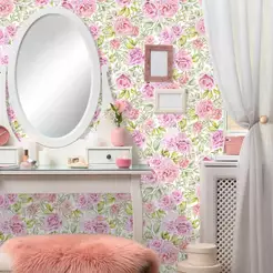 Papel de Parede Personalizado Elegância Floral