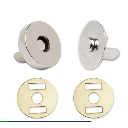 Botão Imantado Para Bolsa e Costura C/10