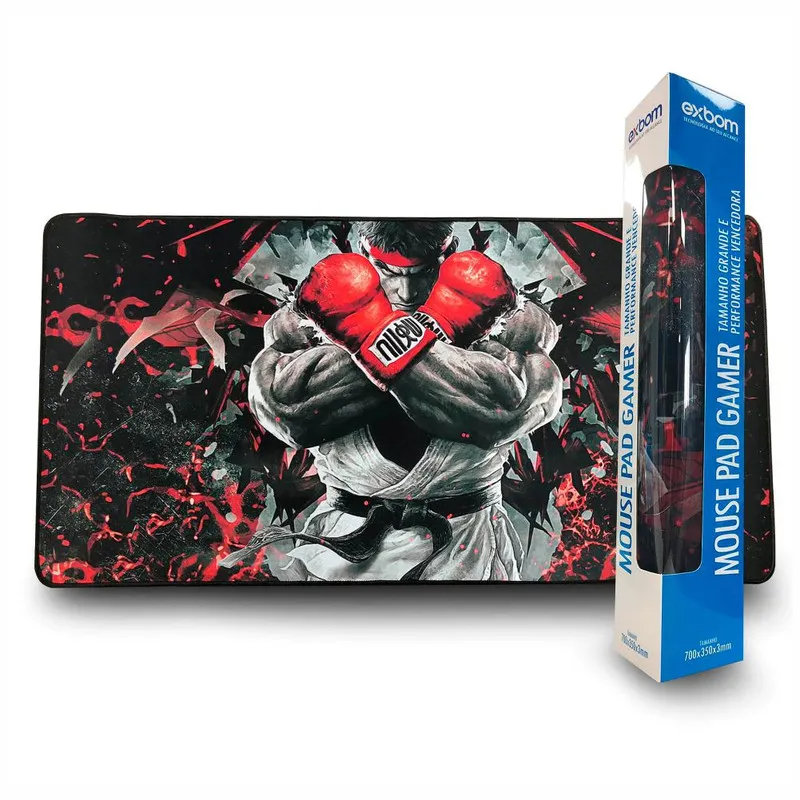 Mouse Pad Gamer Extra Grande Para Teclado E Mouse Street fighter mouse pad grande jogo mousepad gamer computador