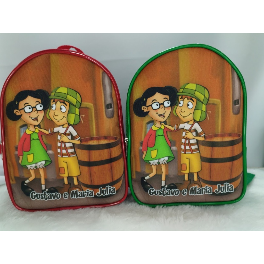 35 MOCHILINHAS PERSONALIZADAS LEMBRANCINHA,  bolsa, aniversario, chaves, princesas todos os temas