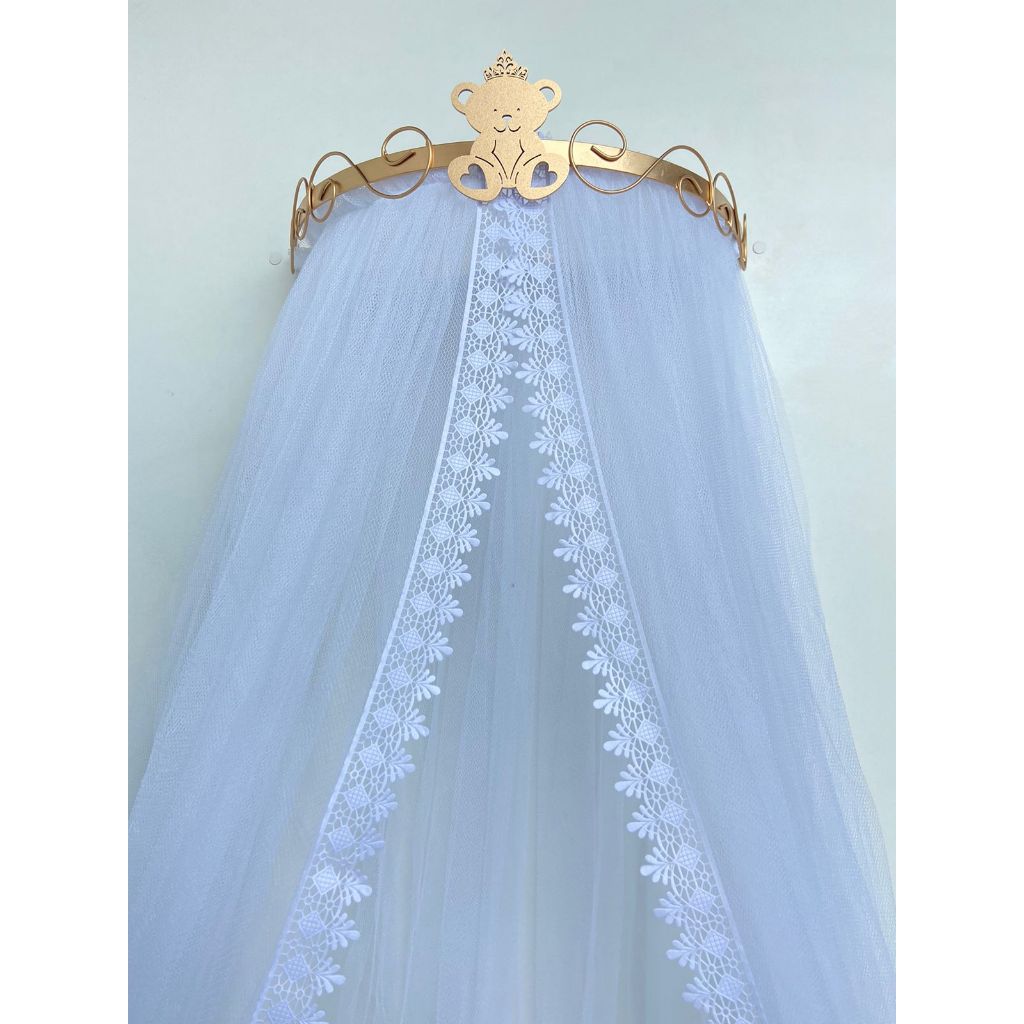 Dossel Urso Ursinho Principe Mosquiteiro Enxoval De Bebê