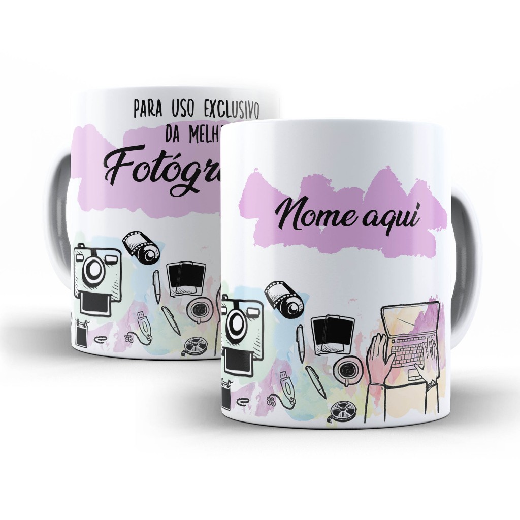 Caneca Porcelana Uso Exclusivo Melhor Fotografa Do Mundo Personalizado Com Nome em Oferta na Shopee