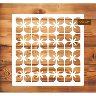 Estencil para pintura n. 143 com 20 x 20 cm em Oferta na Shopee