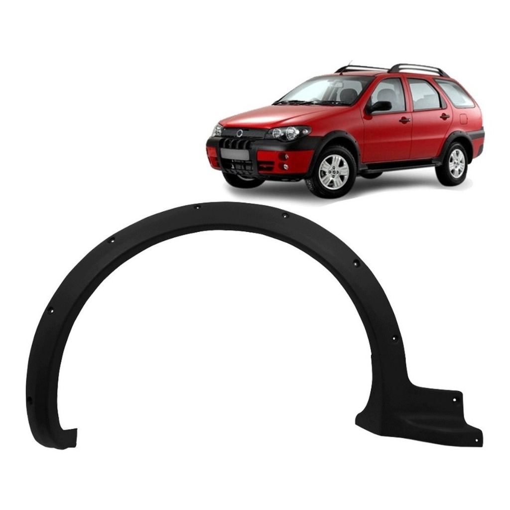 Acabamento Para-Lama Dianteiro  Palio Weekend Adventure 2005 2006 2007 2008 em Oferta na Shopee