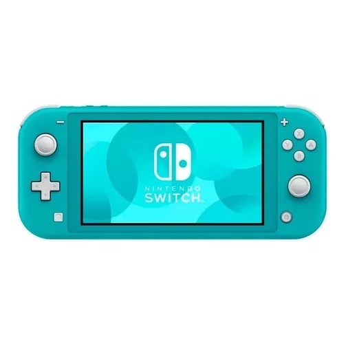 Nintendo Switch Lite Azul Turquesa Novo Desbloqueado + Cartão Sd64gb