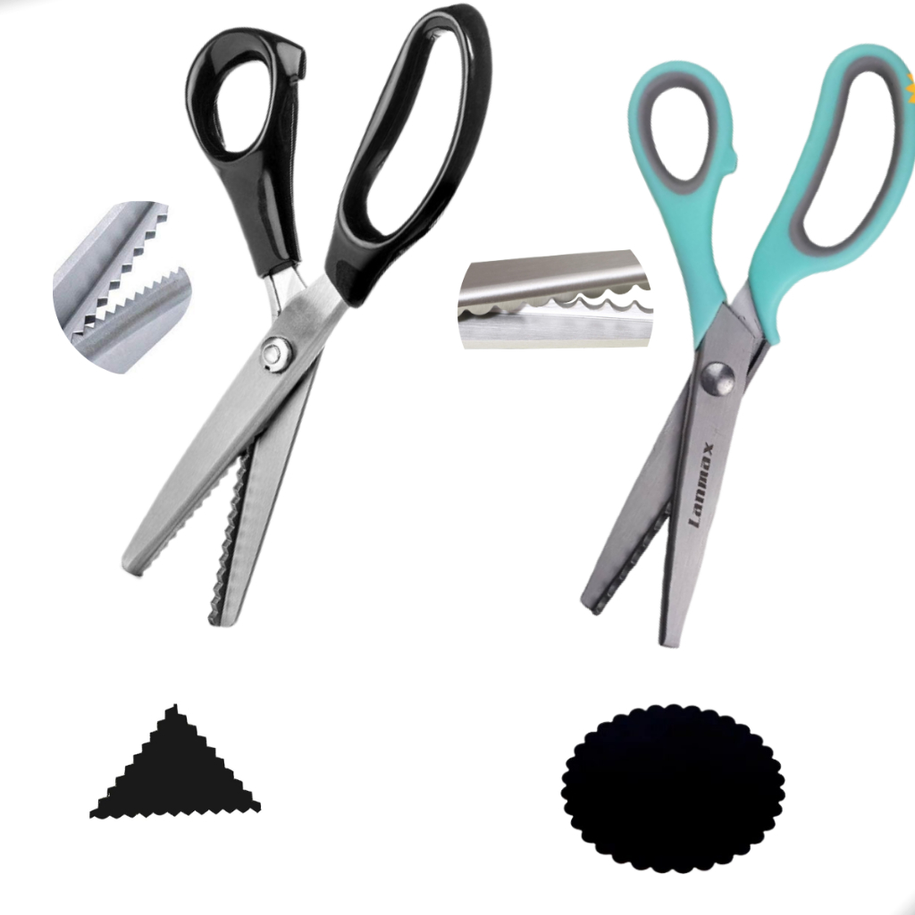 Tesoura Escalope Picotar Profissional P/ Artesanato Tecido em Oferta na Shopee