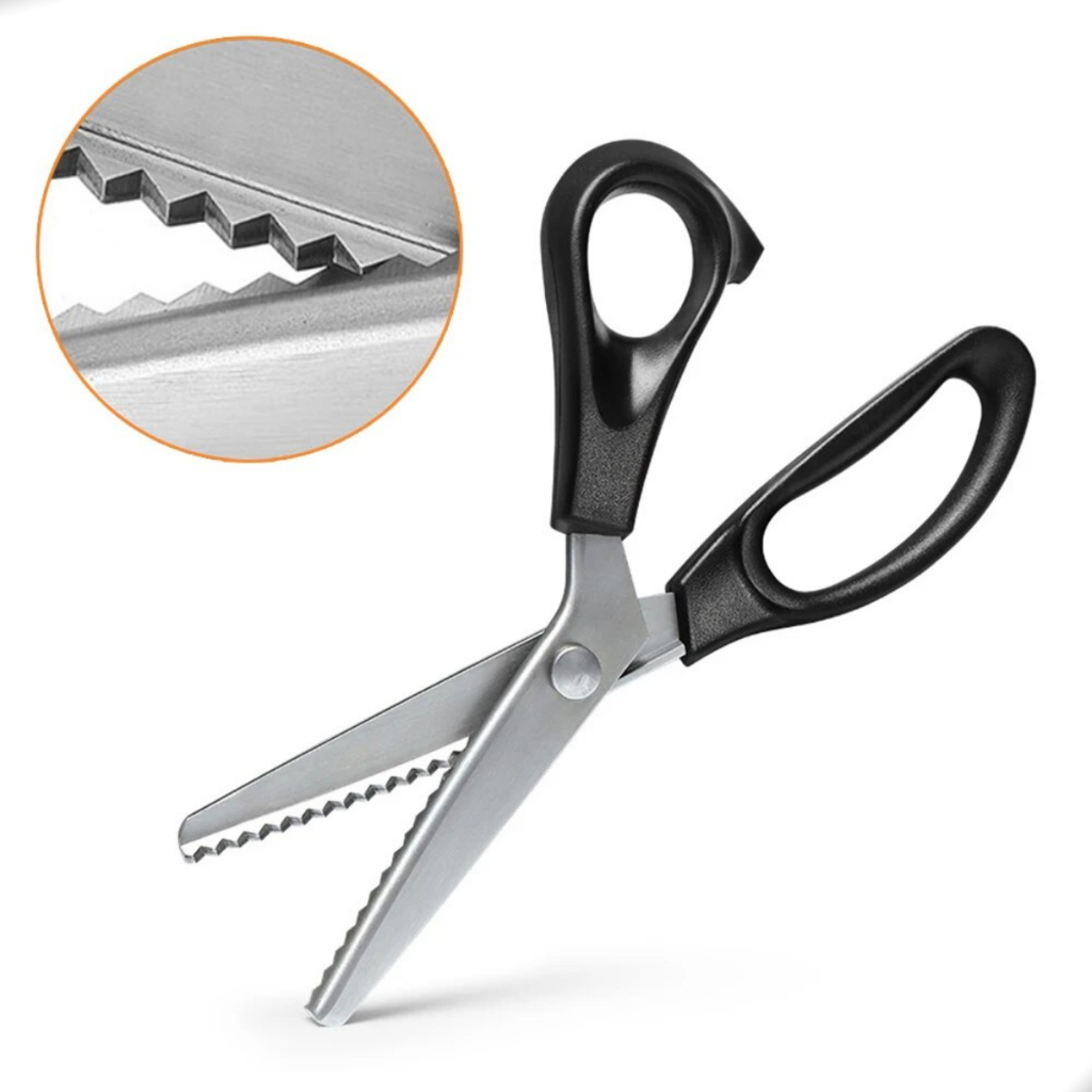 Tesoura De Escalope Picotar Corte Arredondado Profissional, Tecidos, Papeis, Cartolina, EVA, Scrapbook e Artesanato em Oferta na Shopee