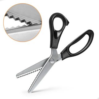 Tesoura De Escalope Picotar Corte Arredondado Profissional, Tecidos, Papeis, Cartolina, EVA, Scrapbook e Artesanato em Oferta na Shopee