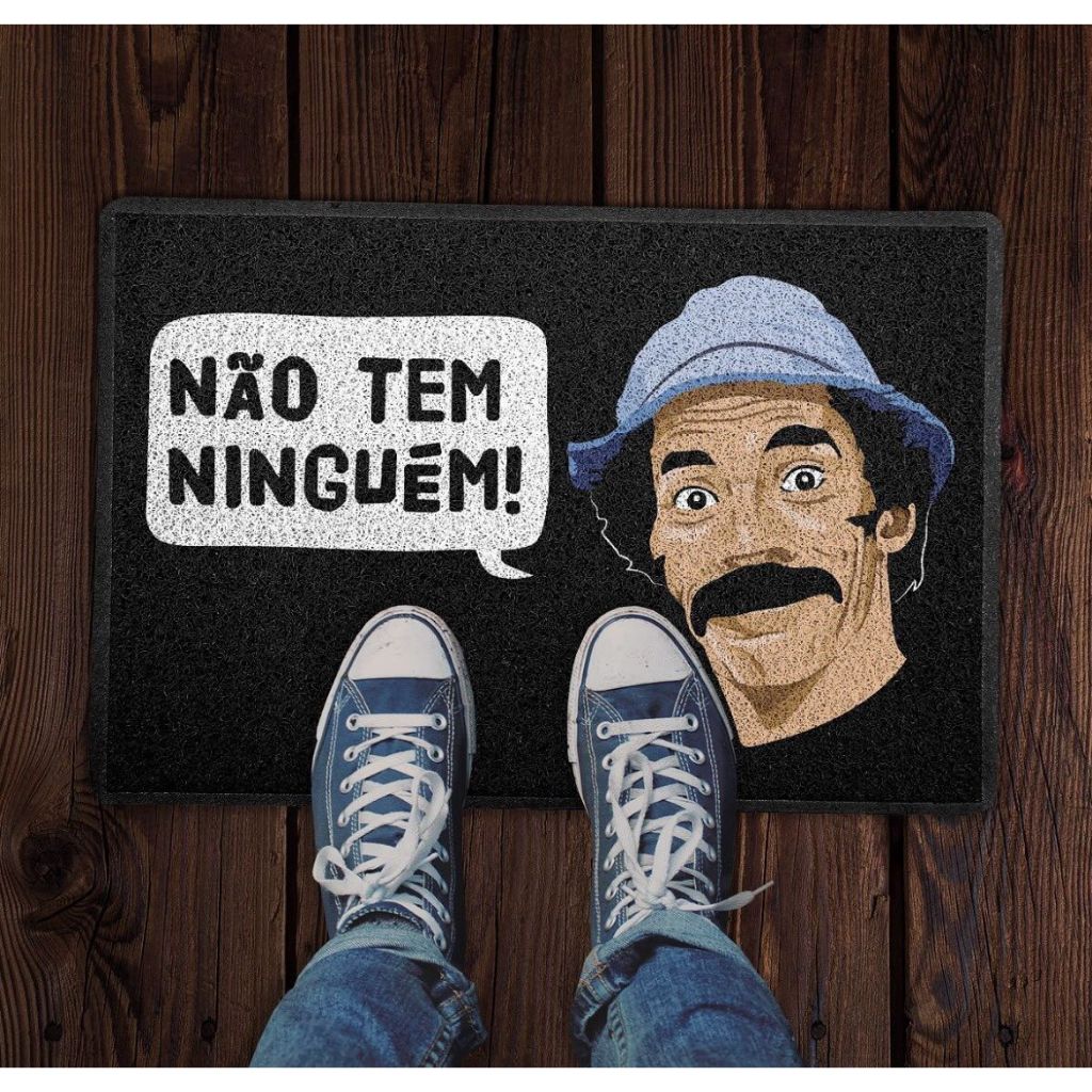 Tapete Capacho Divertido Seu Madruga Chaves Não Tem Ninguém 60x40cm