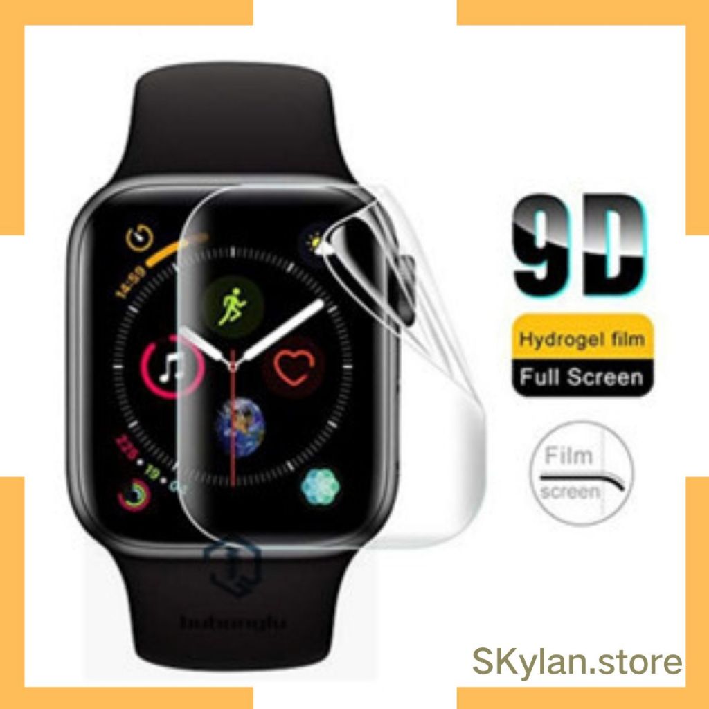 Película Hidrogel 9D Cobertura Total Apple Watch Todos Modelos Ultra SE S10‑S7 3