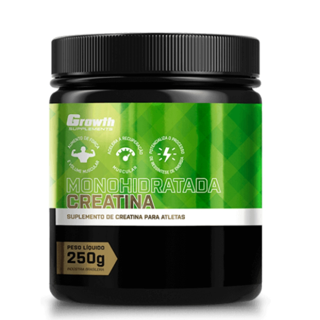 CREATINA MONOHIDRATADA 250G - GROWTH SUPPLEMENTS - ORIGINAL