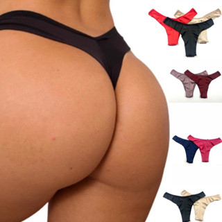 Kit Calcinha Fio Duplo 3 peças de Microfibra confortável Tangas Lingerie