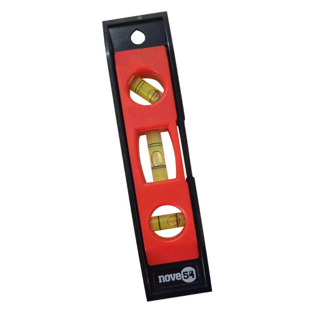 Nível simples De Base Magnética Plástico 6" - 152mm Pequeno Nove54