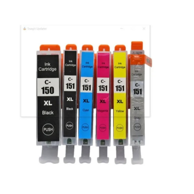 Kit 6 Cartuchos Canon Para Ip8710 Mg75 Compativeis
