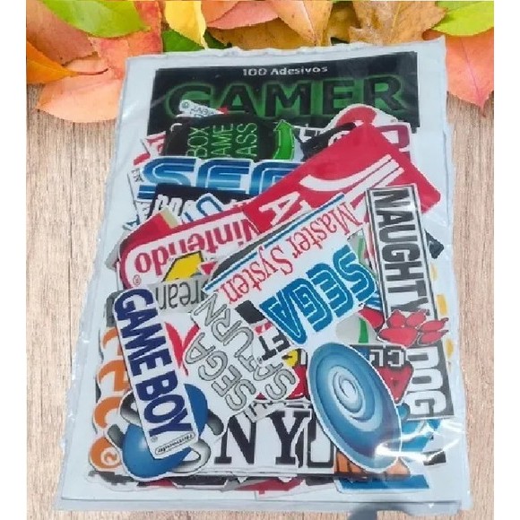 100 Adesivos Gamer Modelo 1 Sem Repetição em Oferta na Shopee