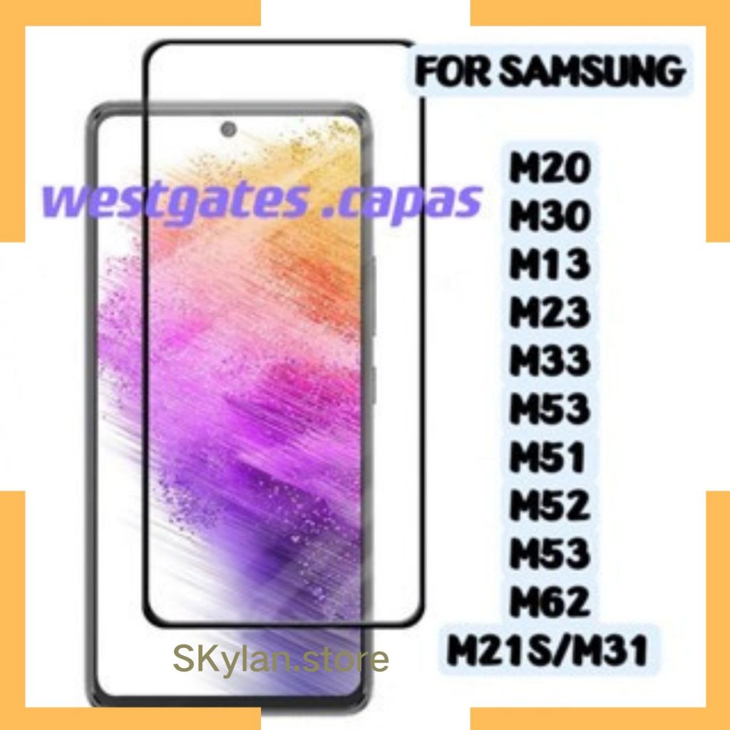 Pelicula 3D Vidro Compativel Samsung M20 M30 M13 M23 M33 M53 M51 M52 M54 M62 M21S/M31