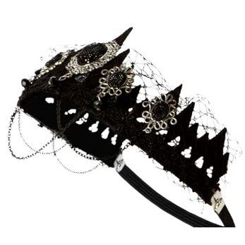 Coroa C/ Véu Rainha Enfeite Tiara Artigo de Festa Fantasia - R83524