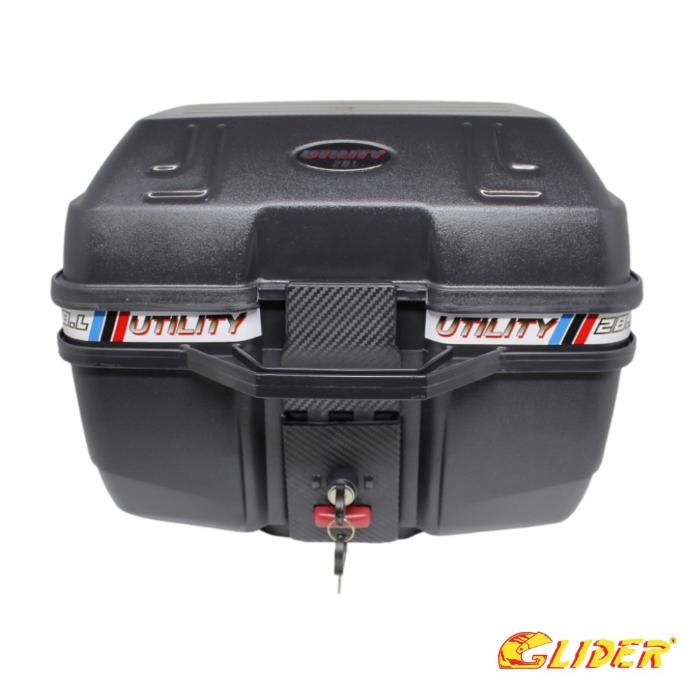 Baú Bauleto Utility Reforçado 28 Litros c/ Base Universal Glider