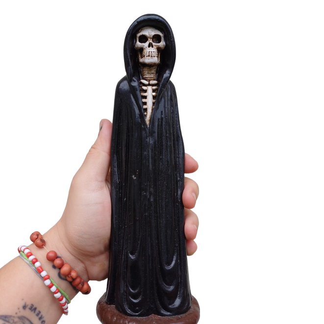 Imagem Exu Caveira / João Caveira / Exu Caveirinha / Exu Guardião com Capus Imagem em Gesso Umbanda