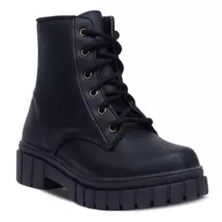 Bota Infantil Menina Coturno Casual Salto Tratorado 09.05