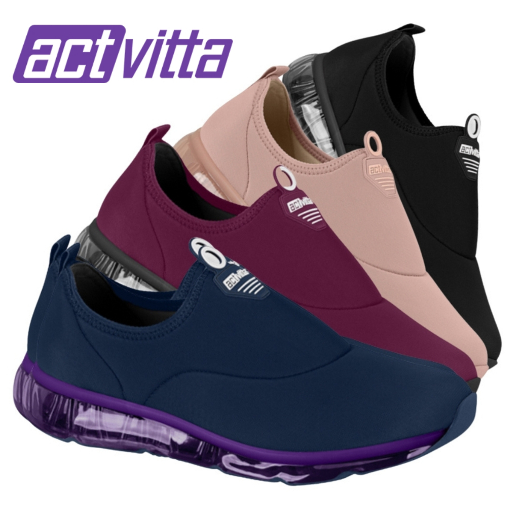 Tenis Actvitta Feminino Original Tenis Esportivo Dia A Dia Caminhada Academia Casual Lanca...