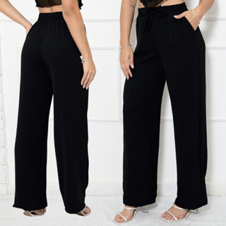Calça Pantalona Duna Com Bolso