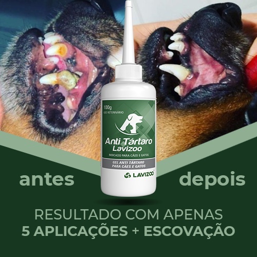 Anti Tártaro Lavizoo para Cachorro e Gatos 100g