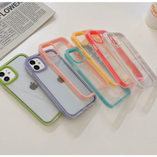 Capa Transparente 3 Em 1 Pra iPhone 15 / 15 Plus / 15 Pro / 15 Pro Max